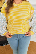The Ellie Stripe Floral Top