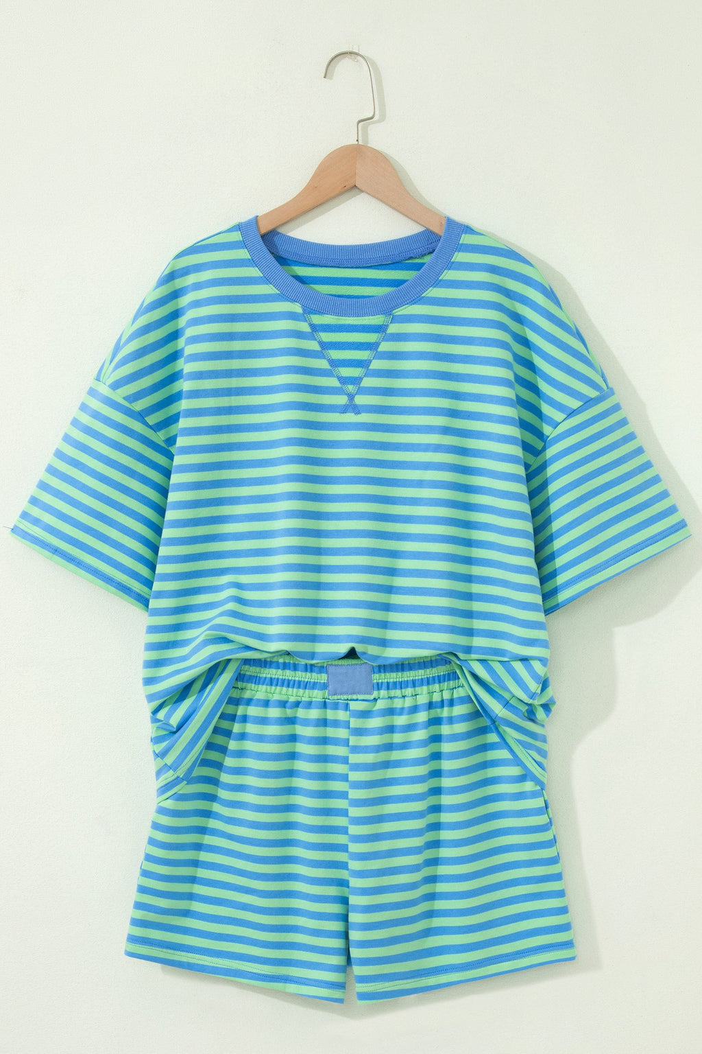 The Bella Stripe Shorts Set