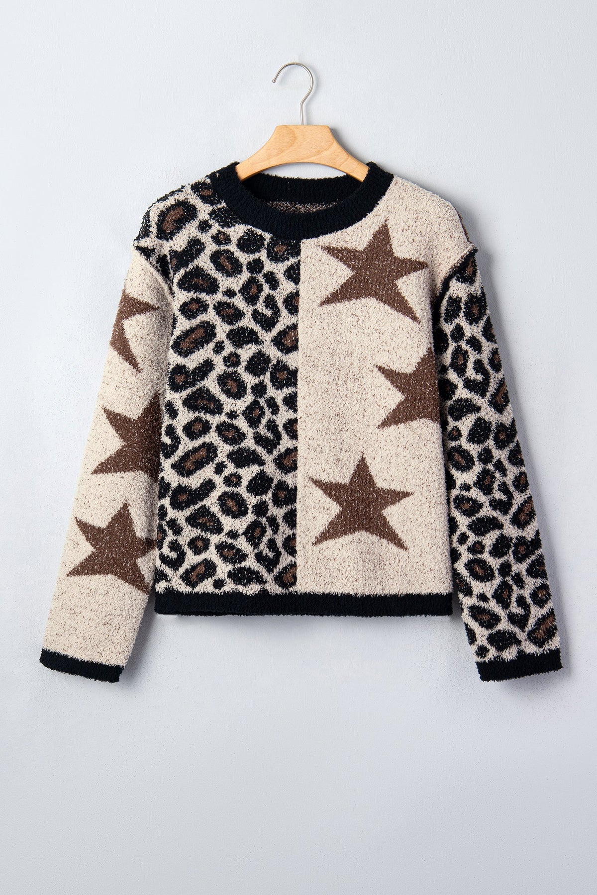 The Lily James Leopard Star Sweater