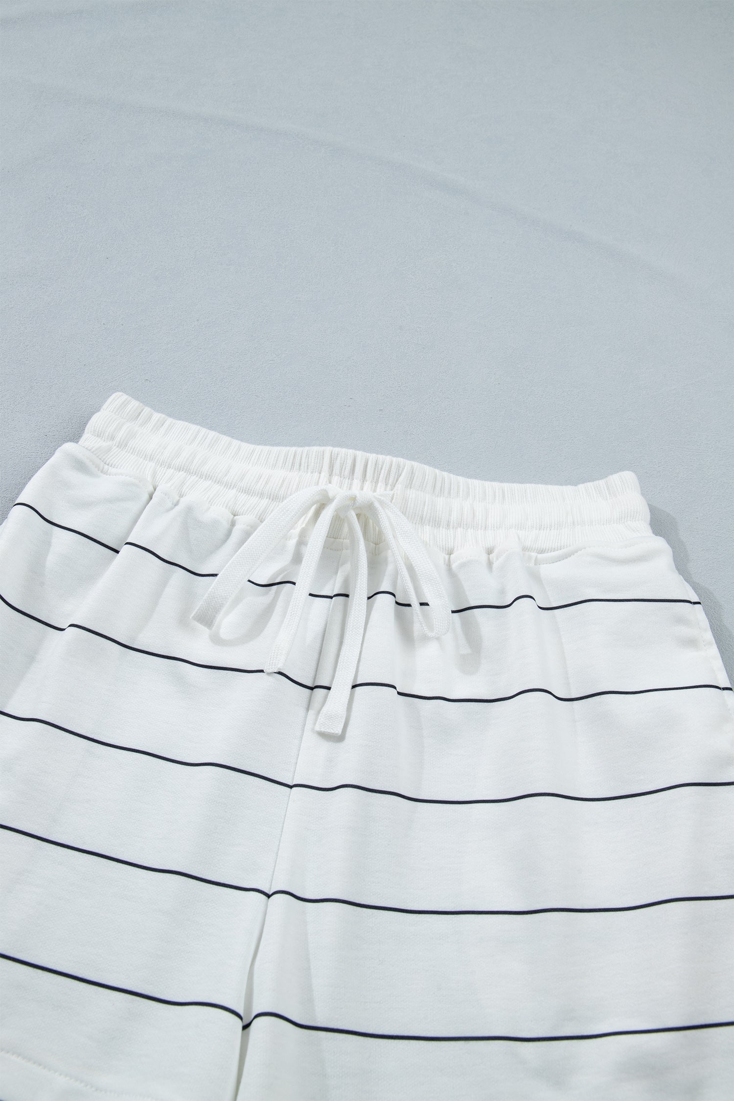 The Stella Stripe Short Sleeve Tee & Drawstring Shorts Set