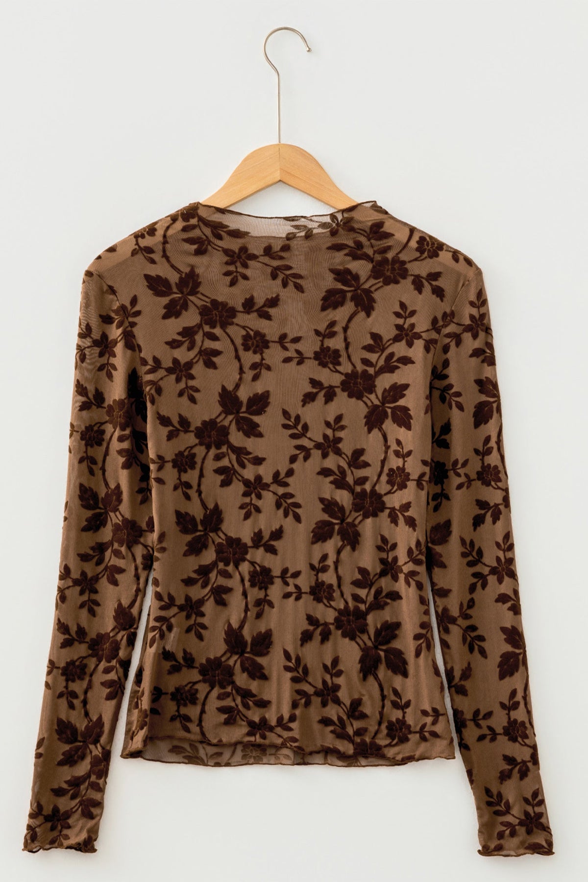 The Marlowe Velvet Floral Top