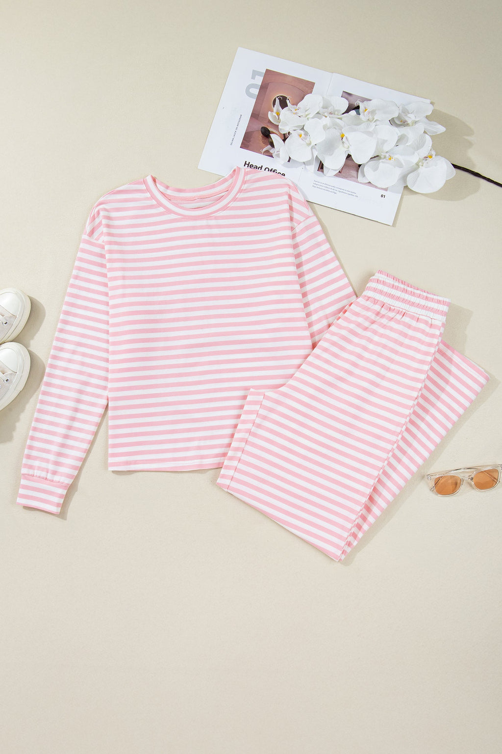 The Mavi Stripe Lounge Set