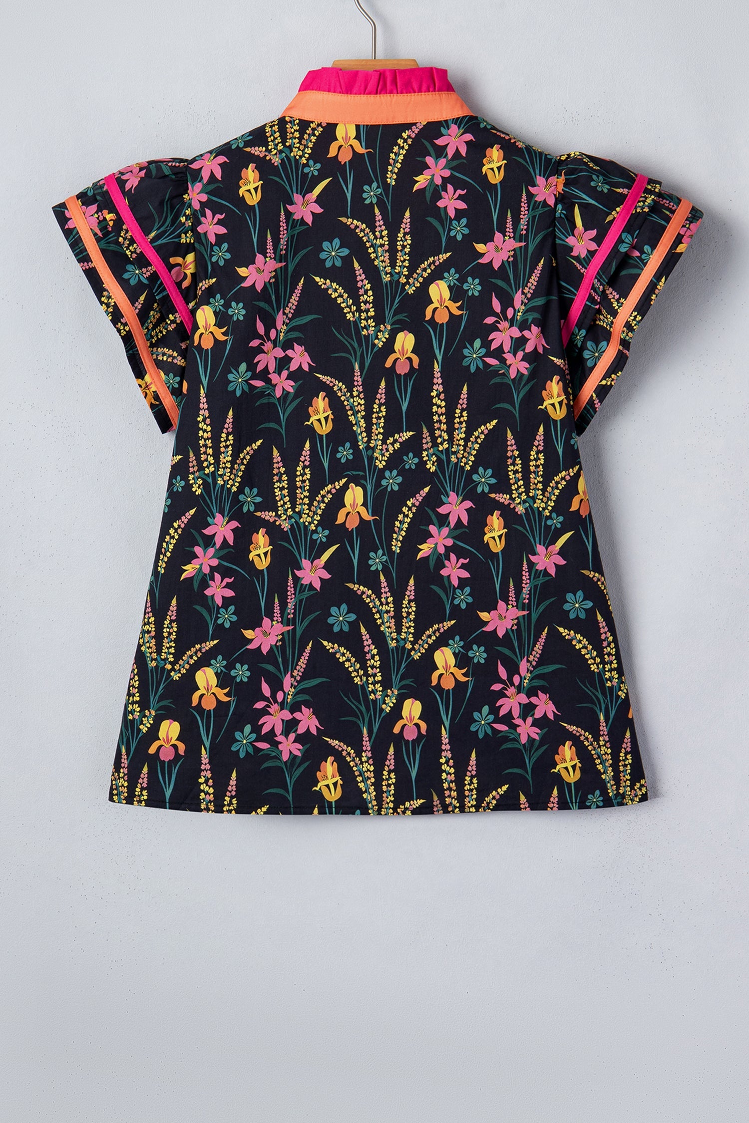 The Blair Floral Ruffle Blouse