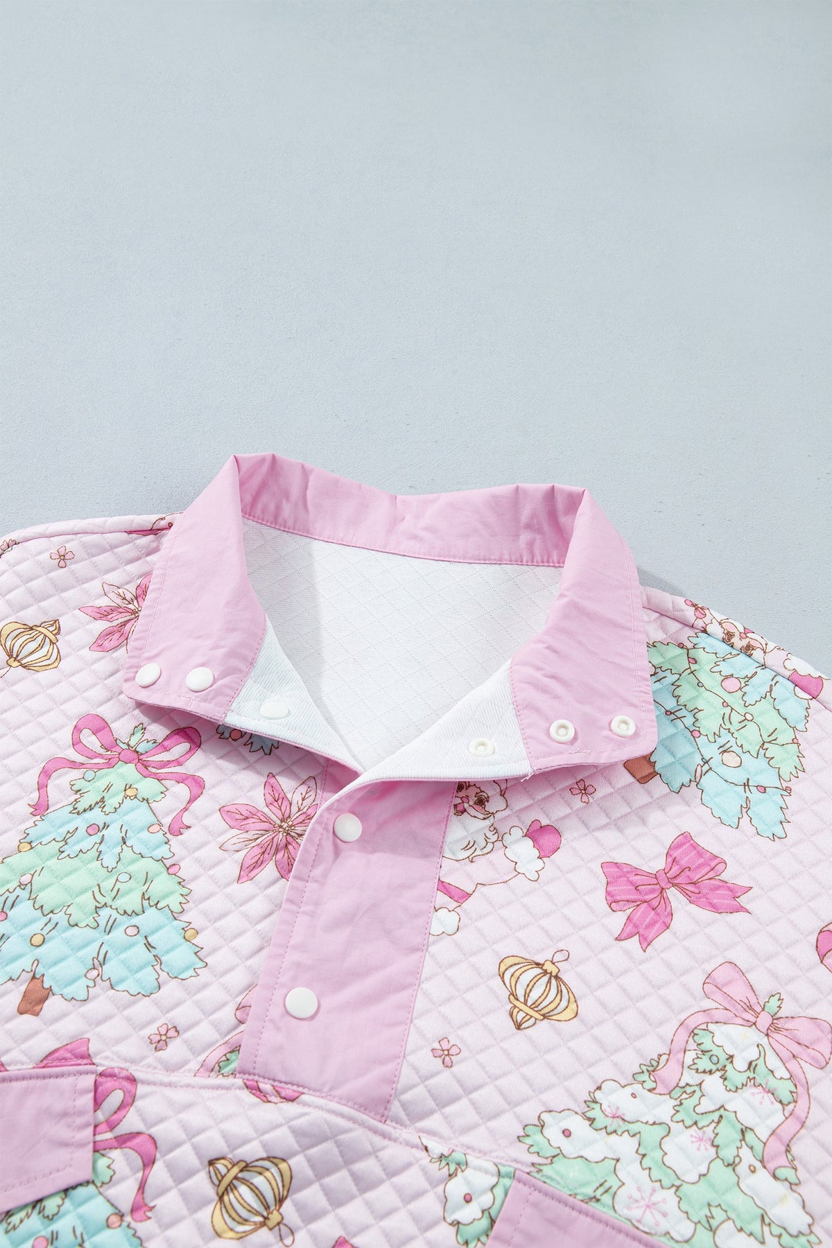 The Sugarplum Santa Quilted Pullover