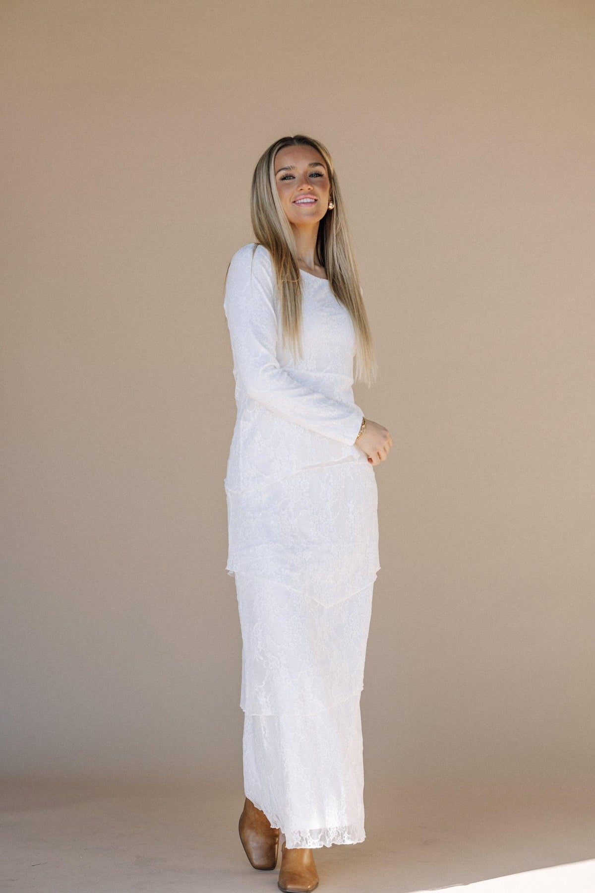 The Brielle LDS Temple Dress