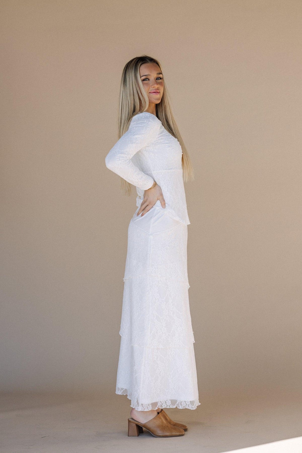 The Brielle LDS Temple Dress