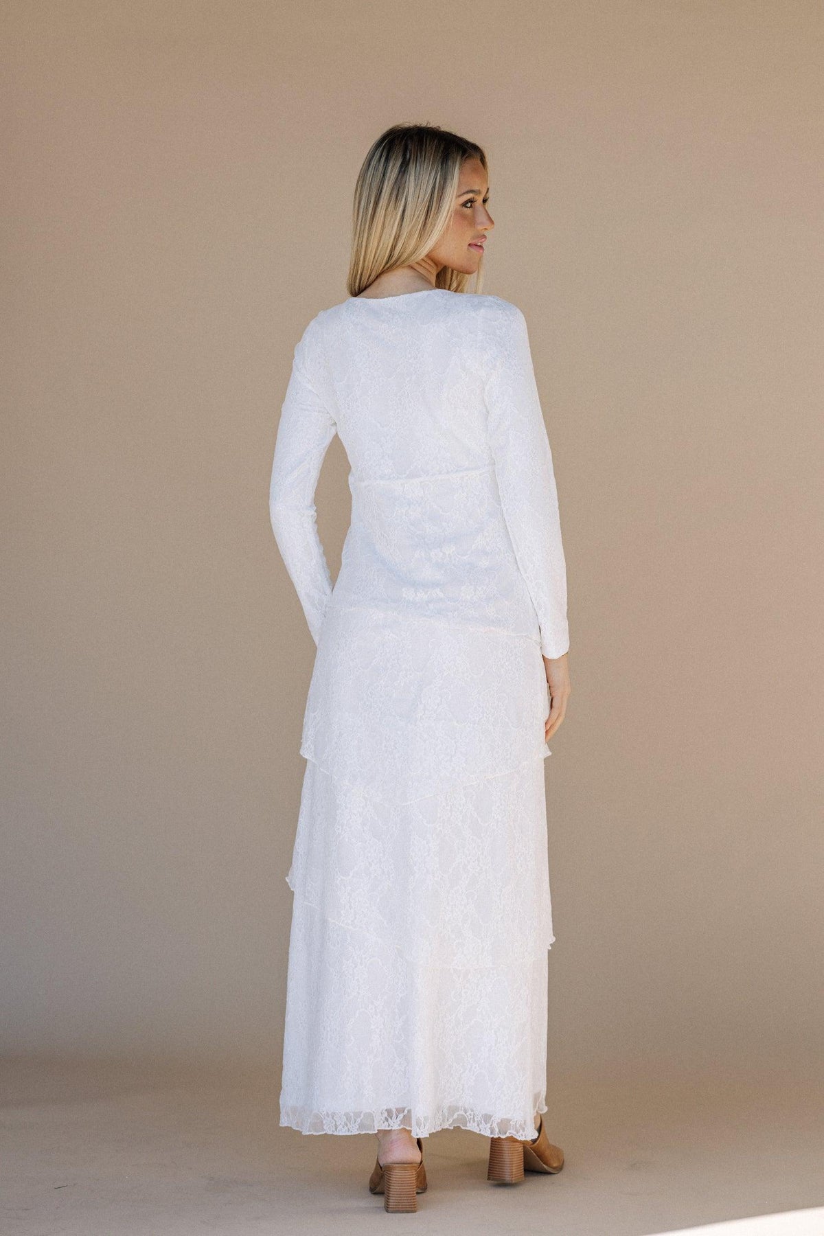 The Brielle LDS Temple Dress