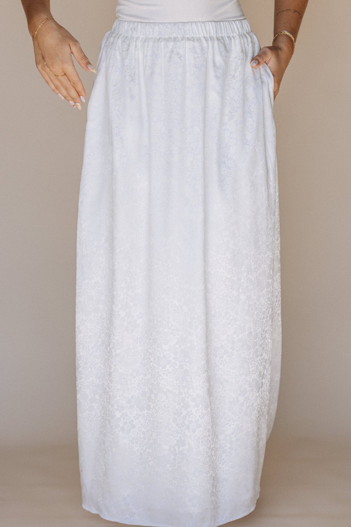 The Hannah Skirt in White