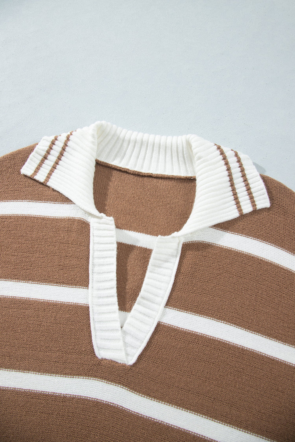 The Cleo Stripe V-Neck Sweater