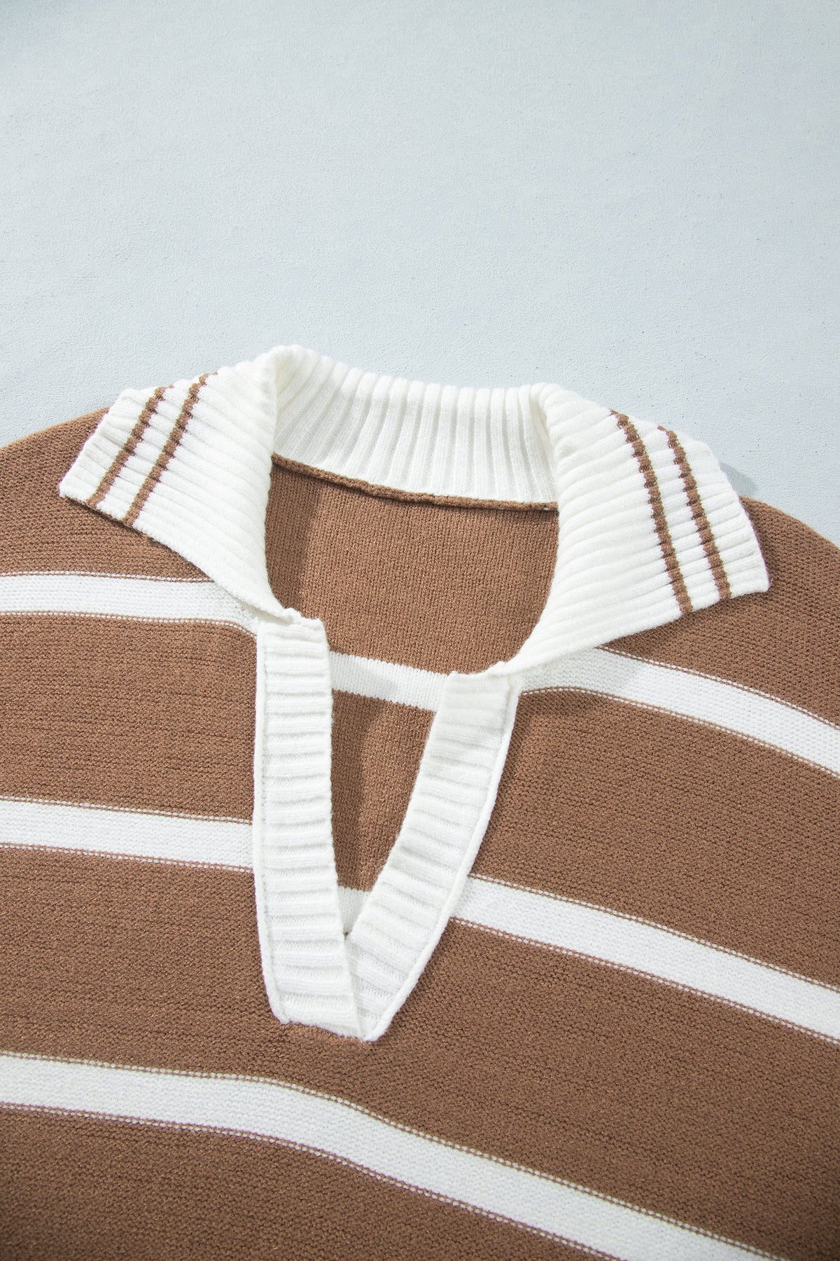 The Cleo Stripe V-Neck Sweater