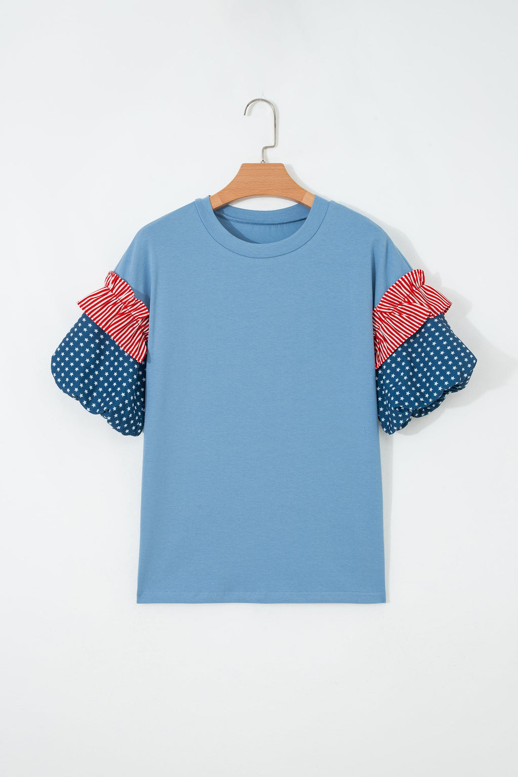 The Avery Patriotic Puff Sleeve Top