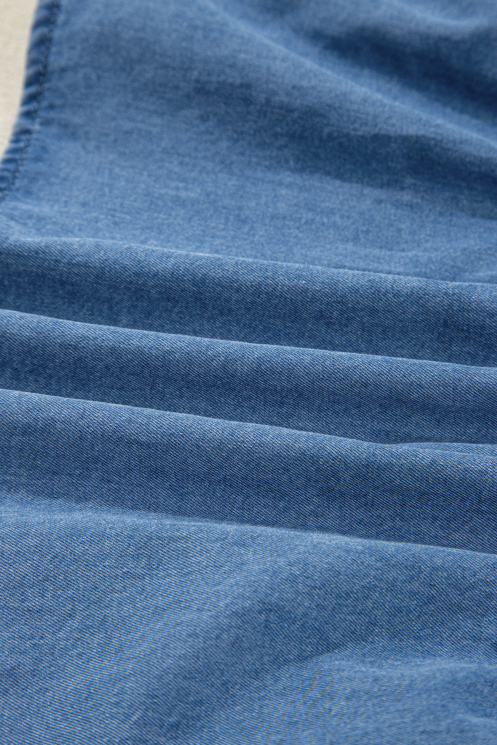 The Mae Denim Peplum Top