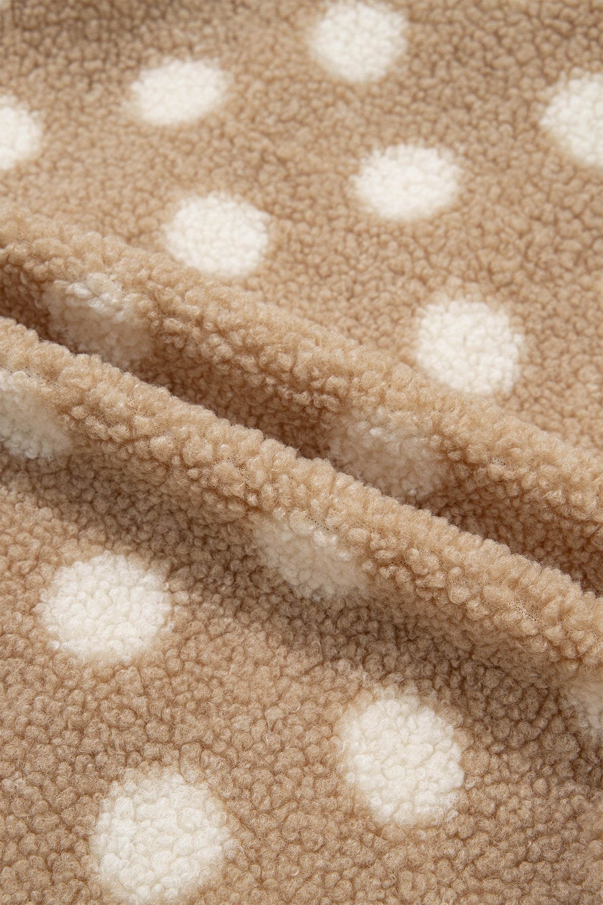 The Brinley Polka Dot Fleece Jacket