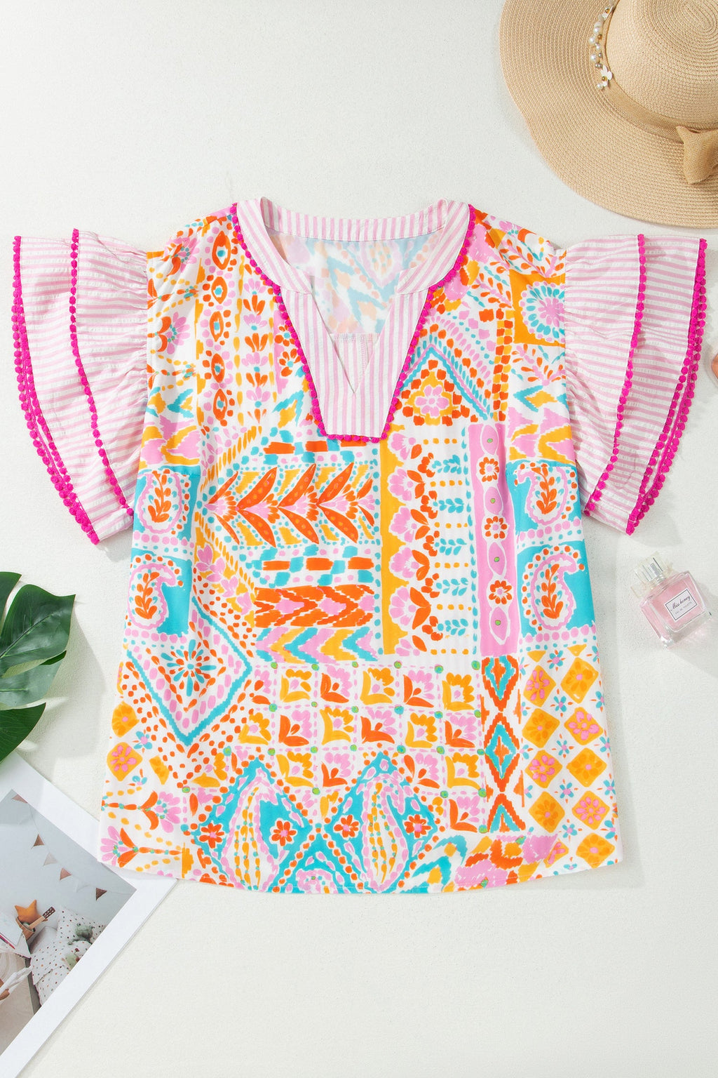 The Julia Ruffle Sleeve Blouse
