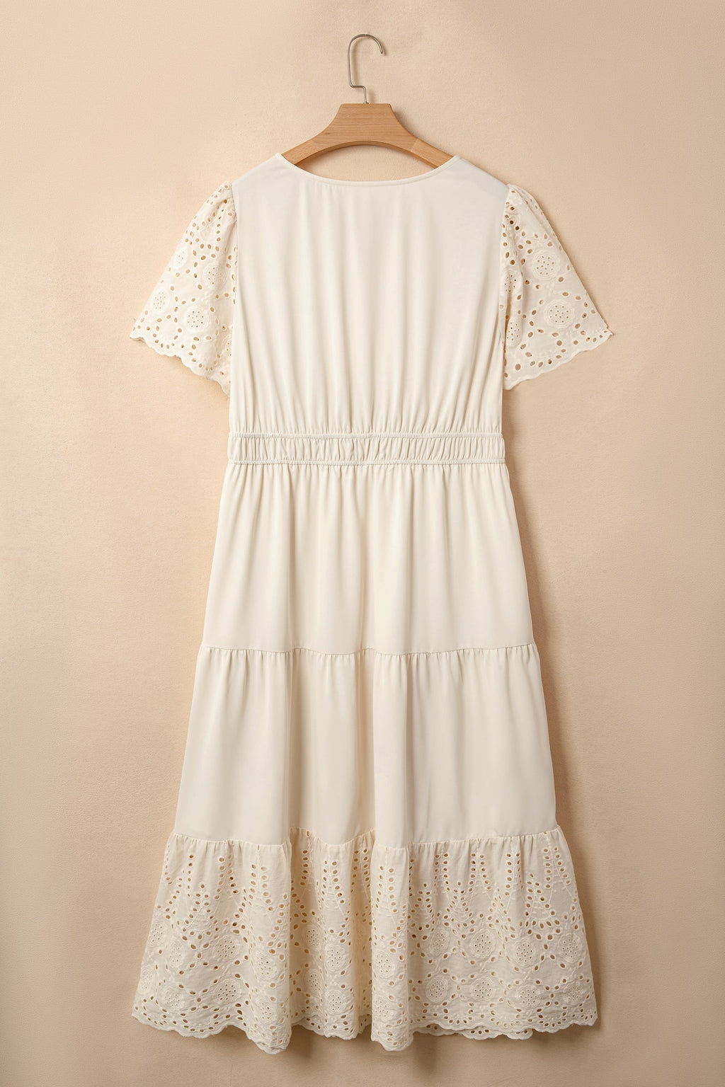 The Genevieve Embroidered Eyelet Maxi Dress