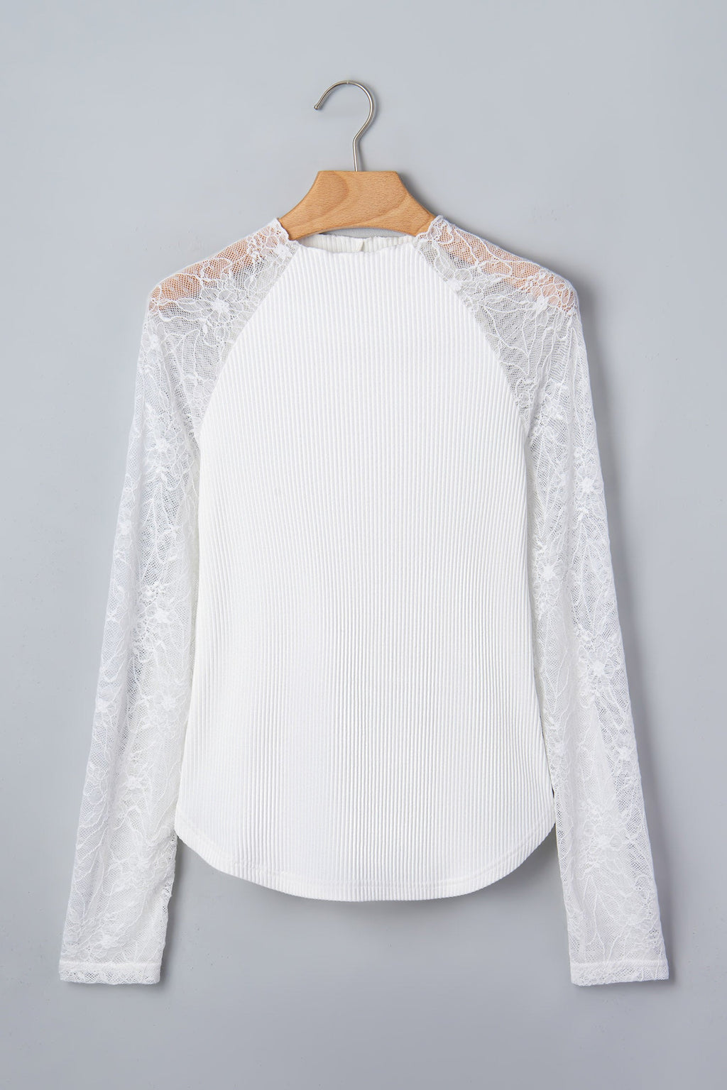 The Delaney Lace Sleeve Knit Top