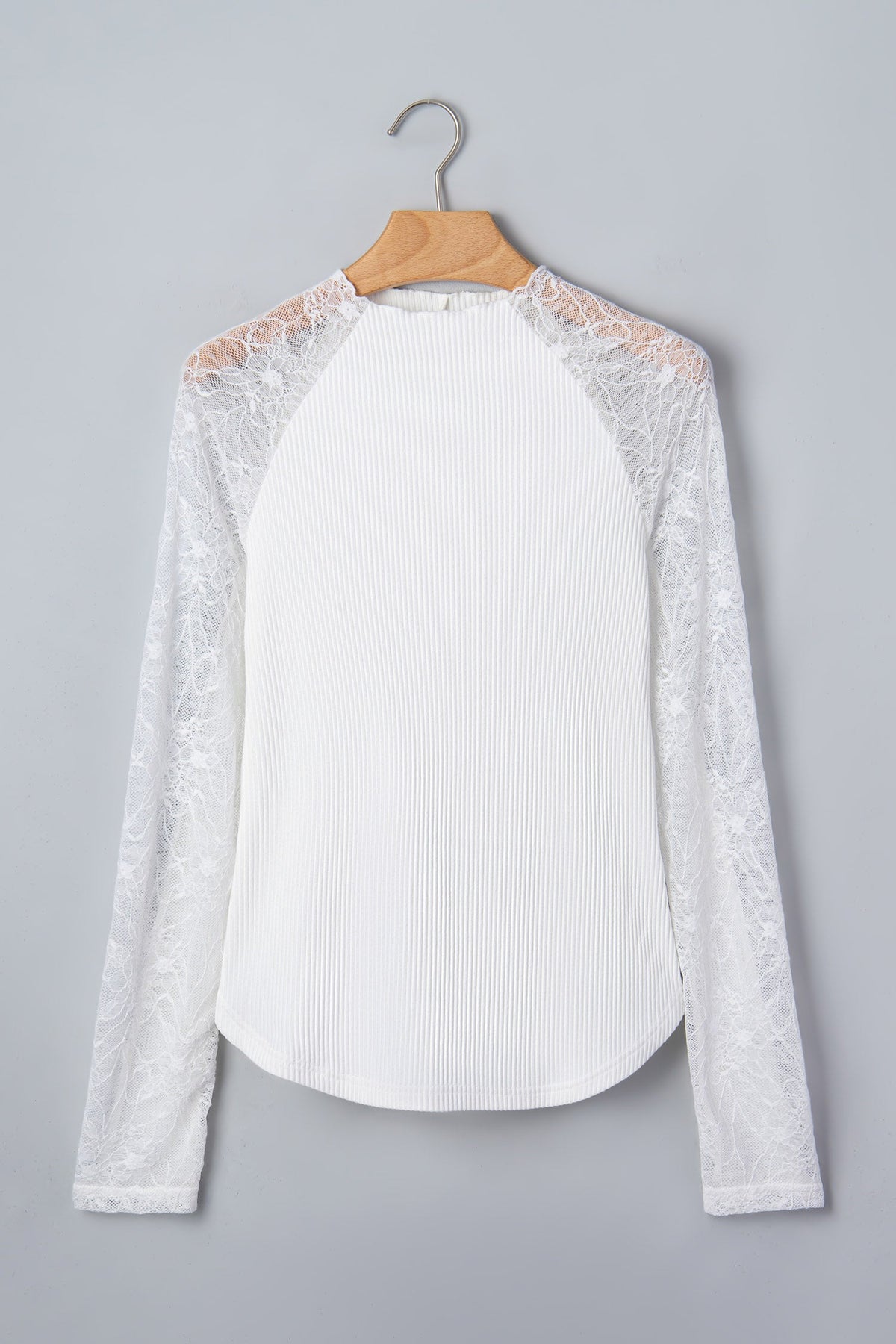 The Delaney Lace Sleeve Knit Top