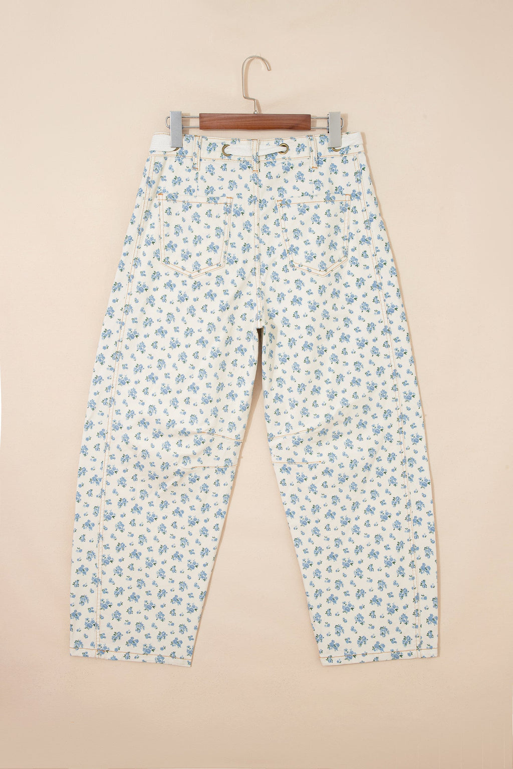 The Caroline Floral Barrel Leg Jeans