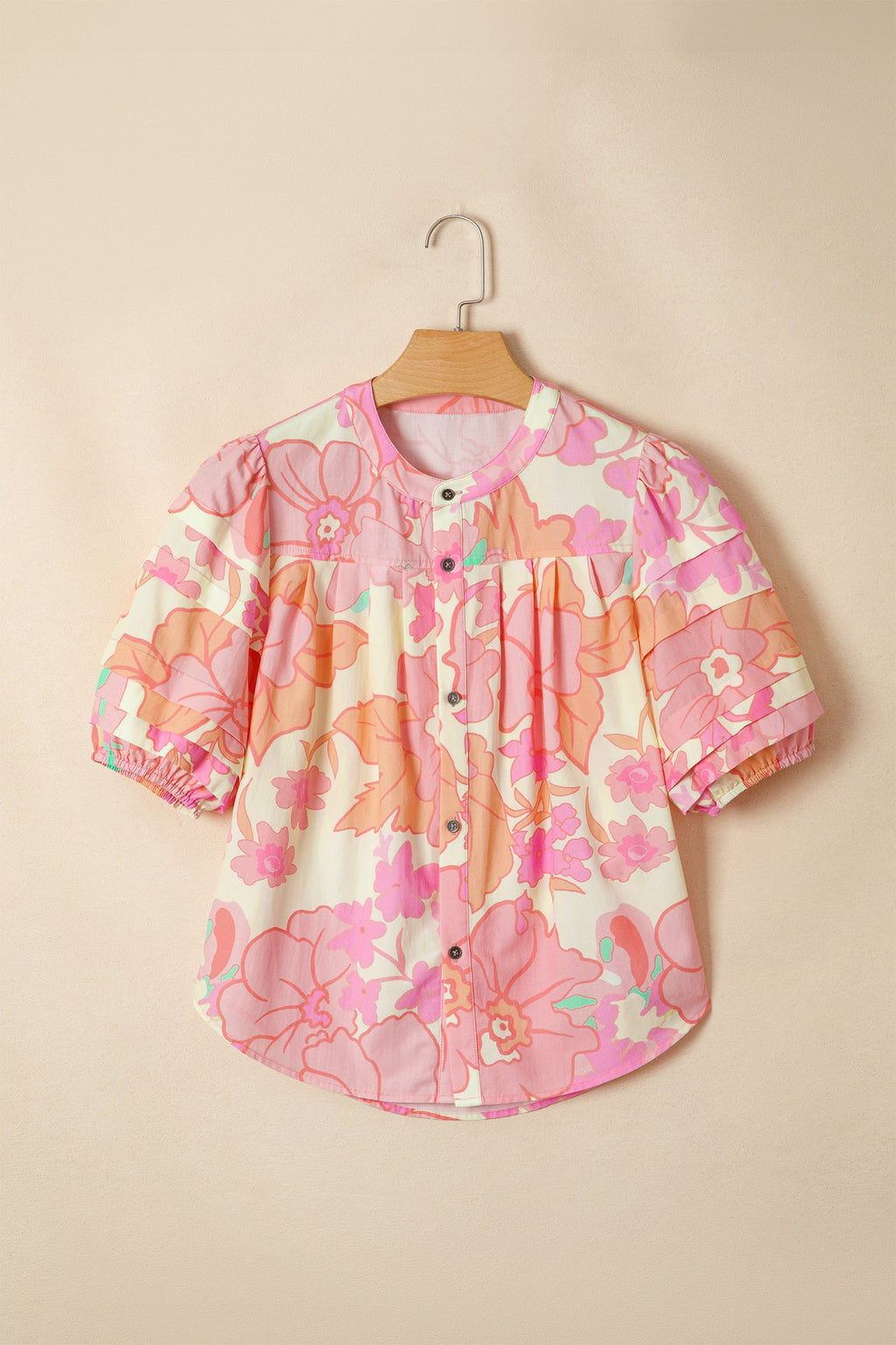 The TInsley Floral Button Down Blouse