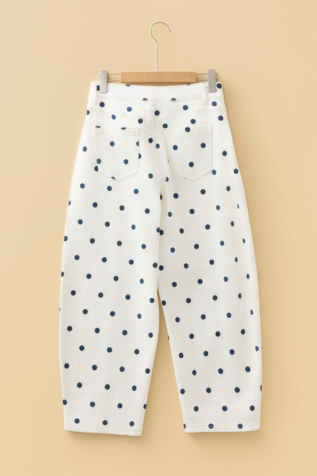 The Paula Polka Dot Ankle Length Jeans