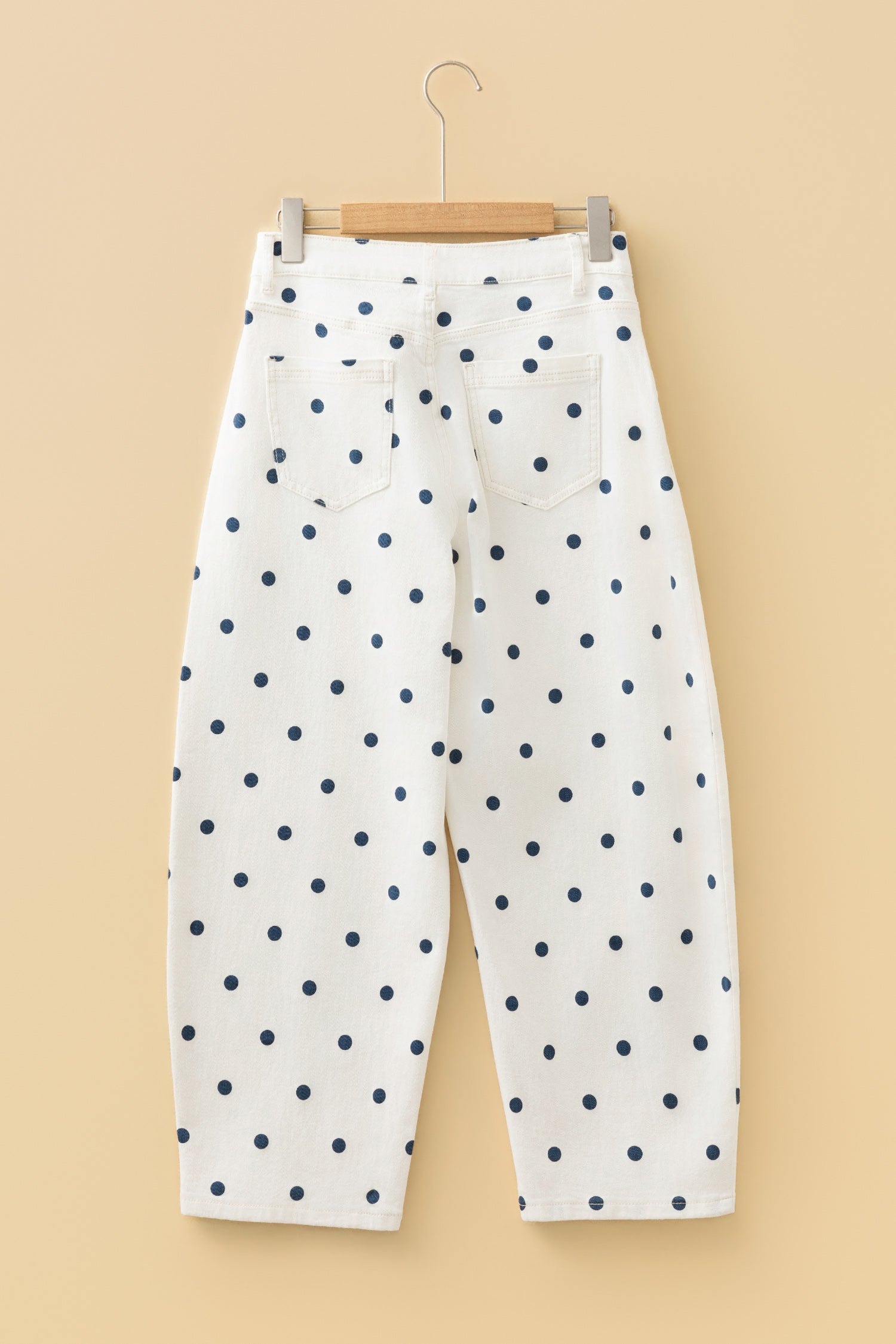 The Paula Polka Dot Ankle Length Jeans