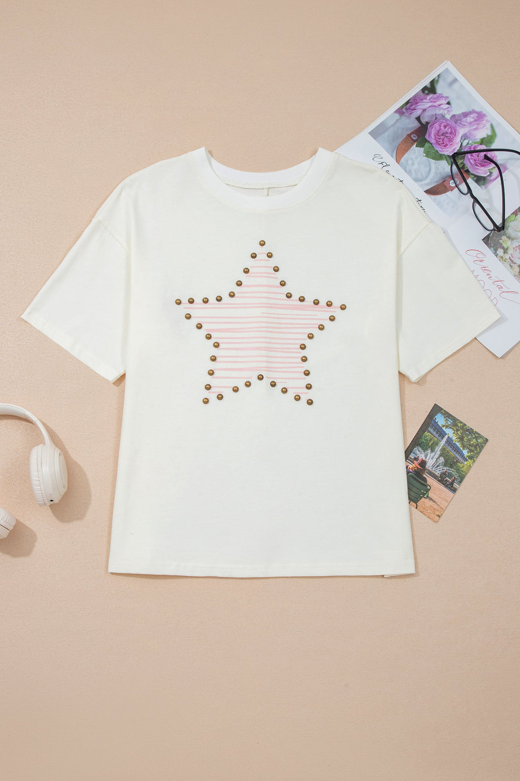 The Willow Western Star Studded Top