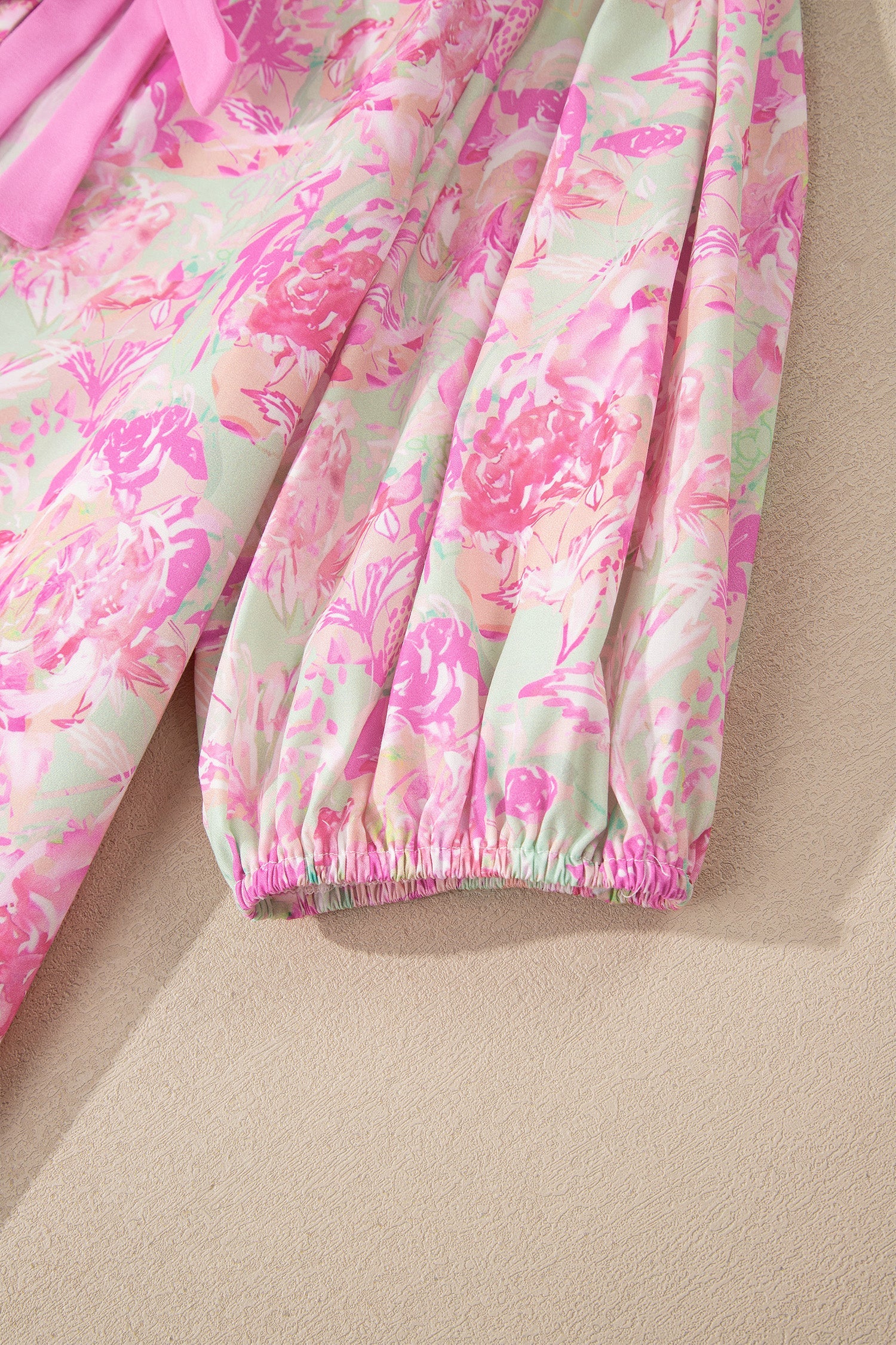 The Madelyn Floral Ribbon Tie Blouse