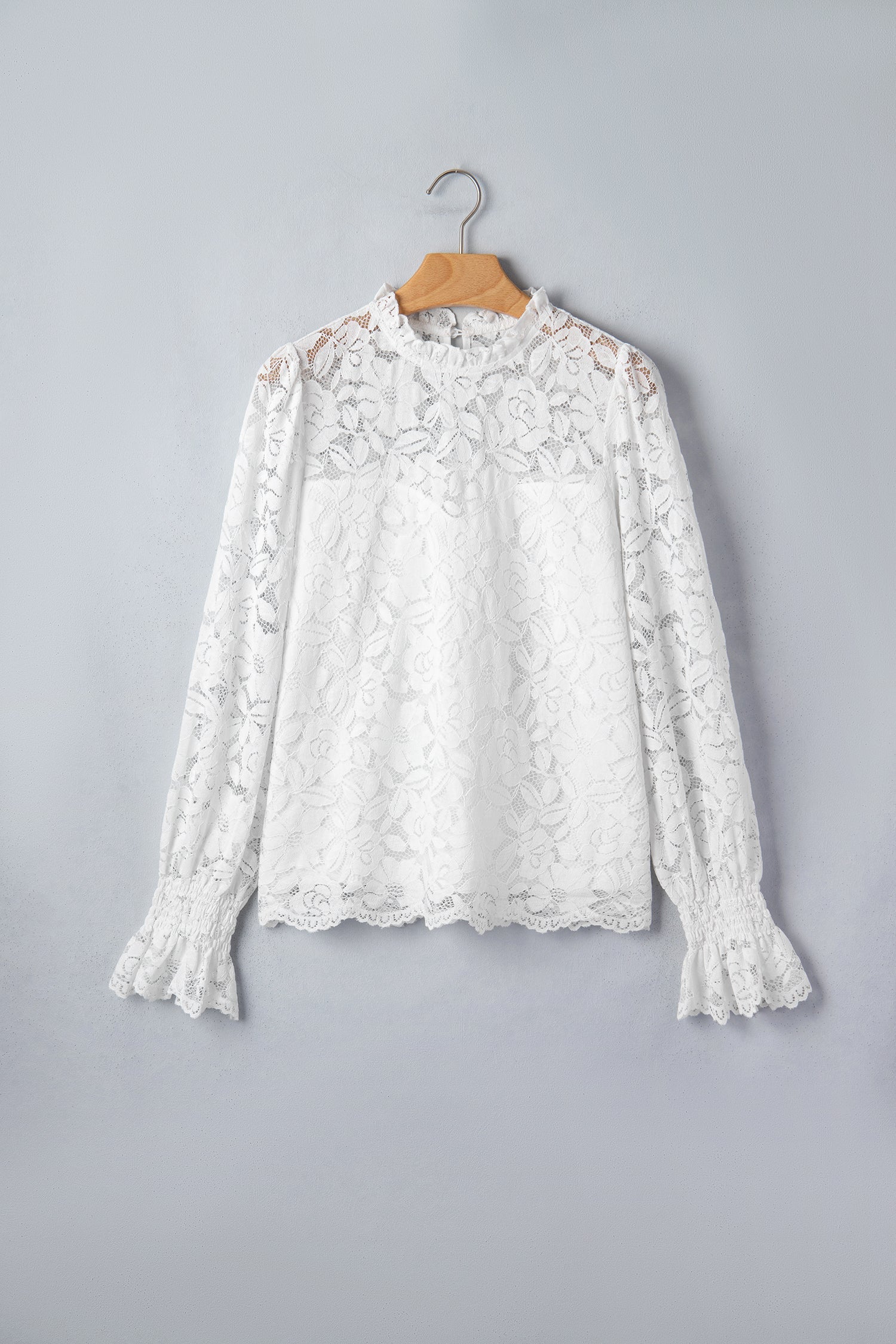The Ruth Lace Ruffle Blouse