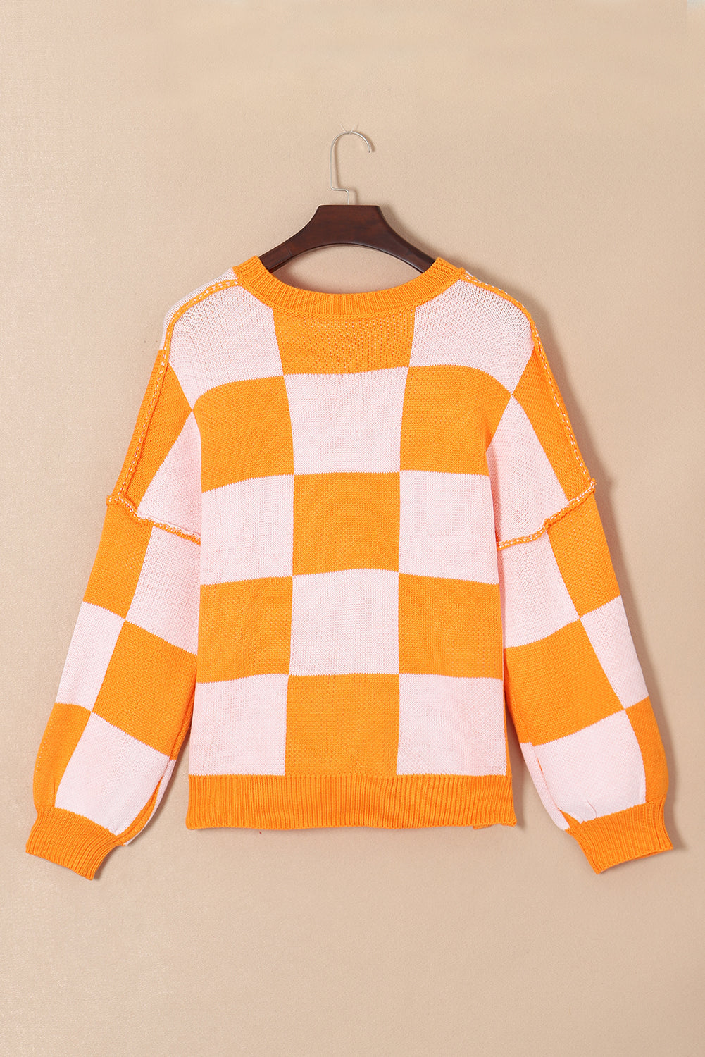 The Collins Checker Sweater