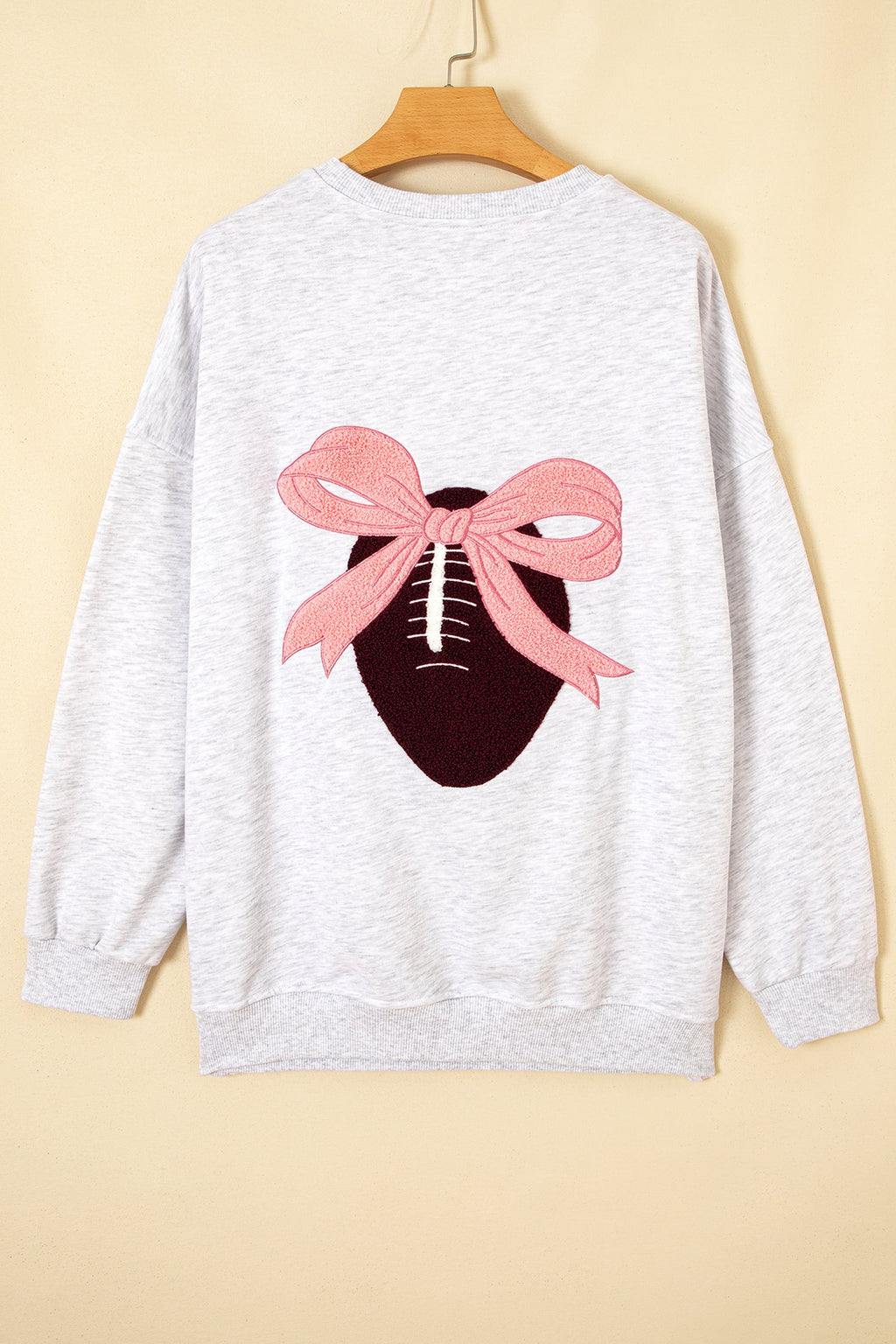 The Piper Rose Football Bow Sweatshirt