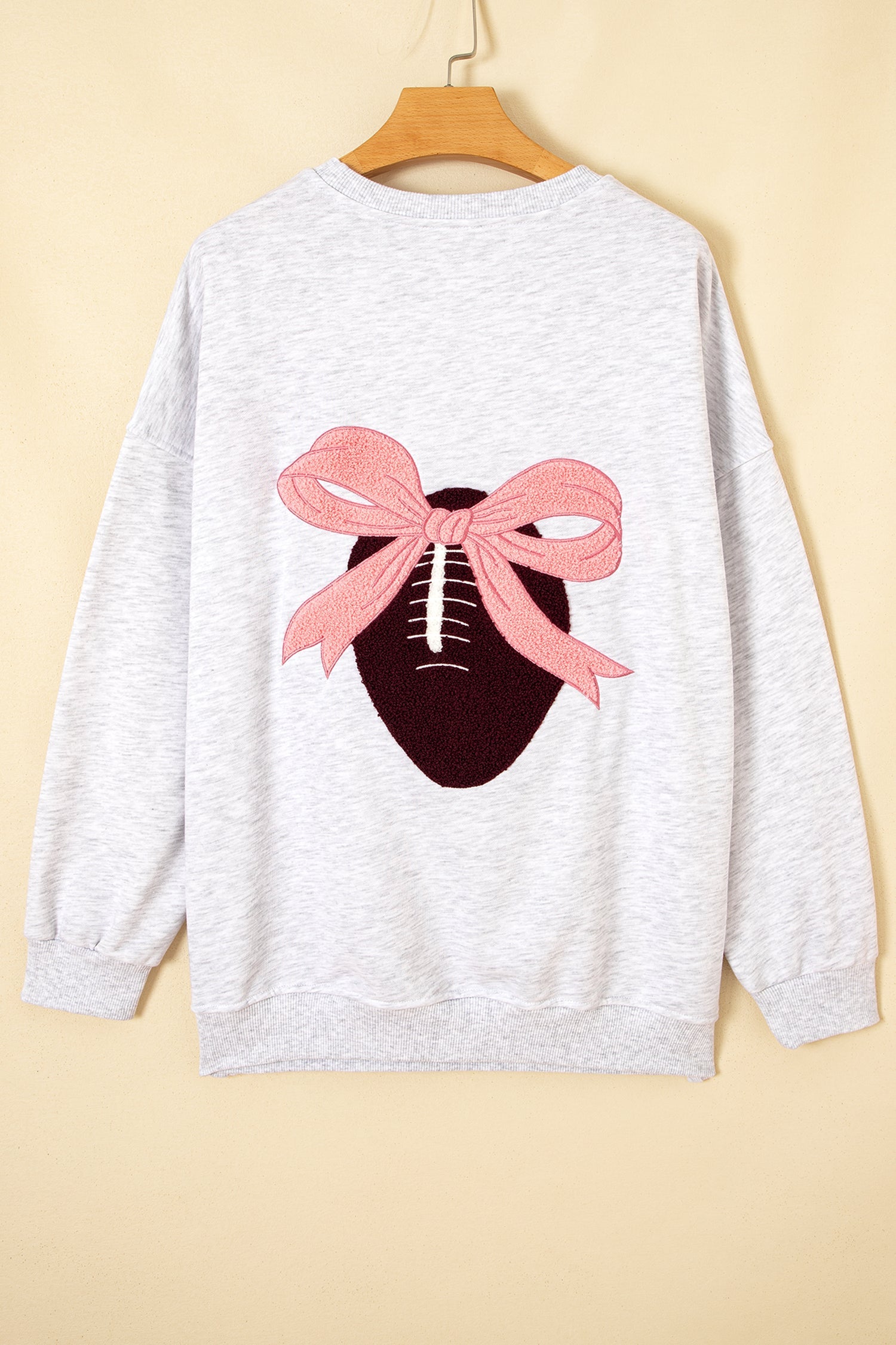 The Piper Rose Football Bow Sweatshirt