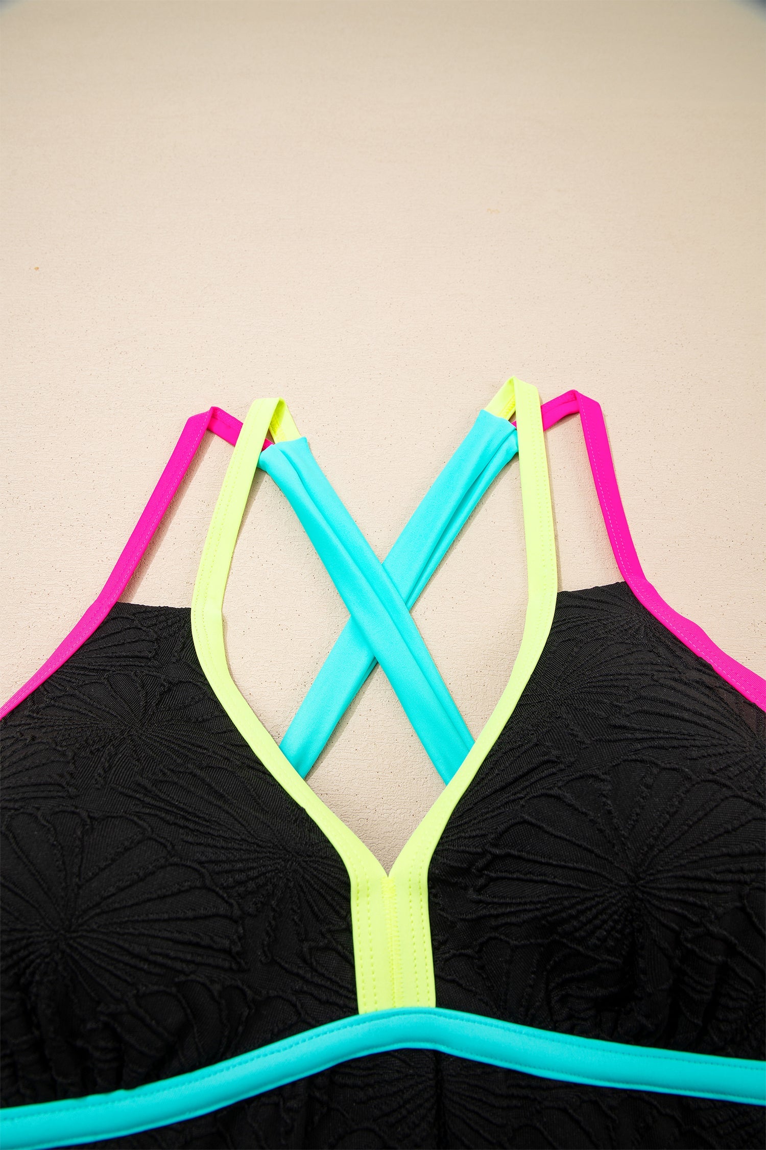 The Neon Coast Tankini Set