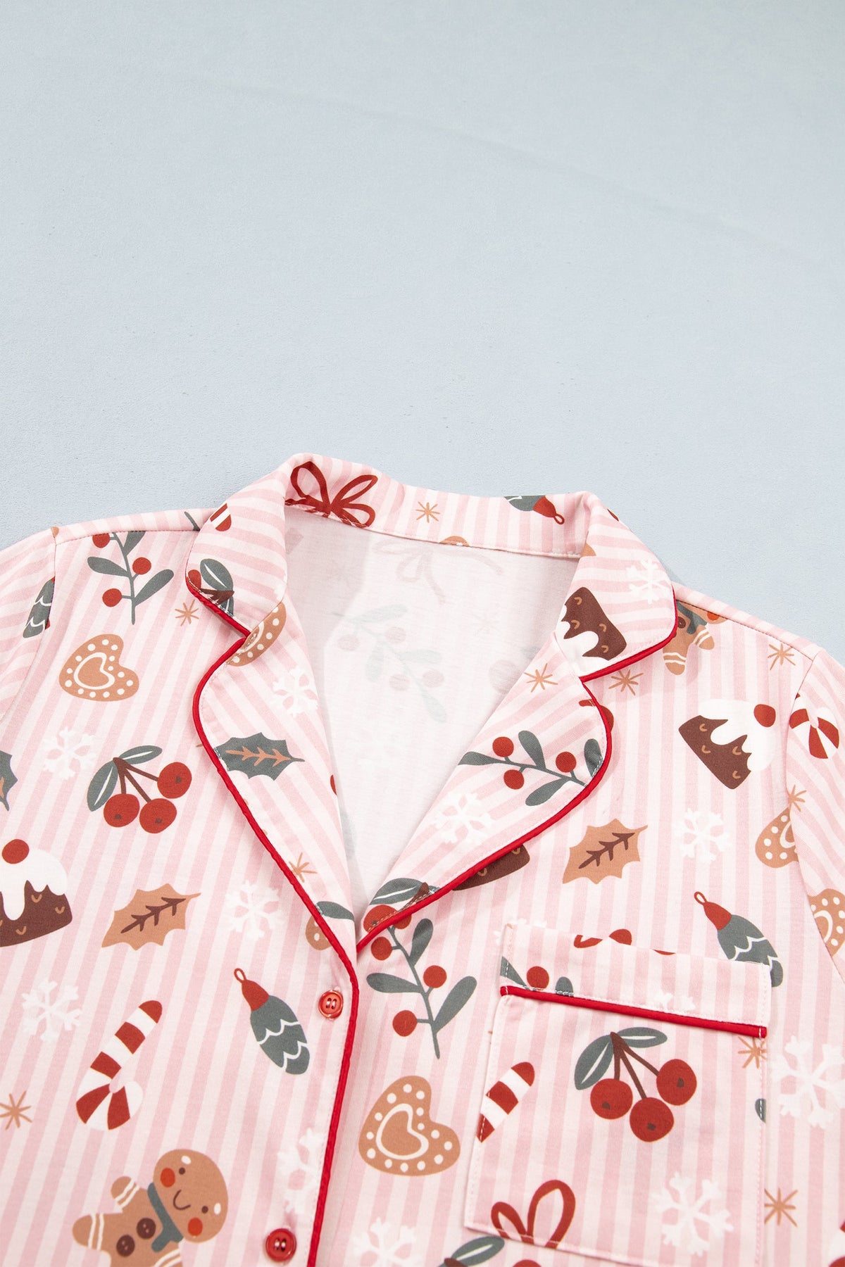 The Christmas Sweets Striped Pajama Set