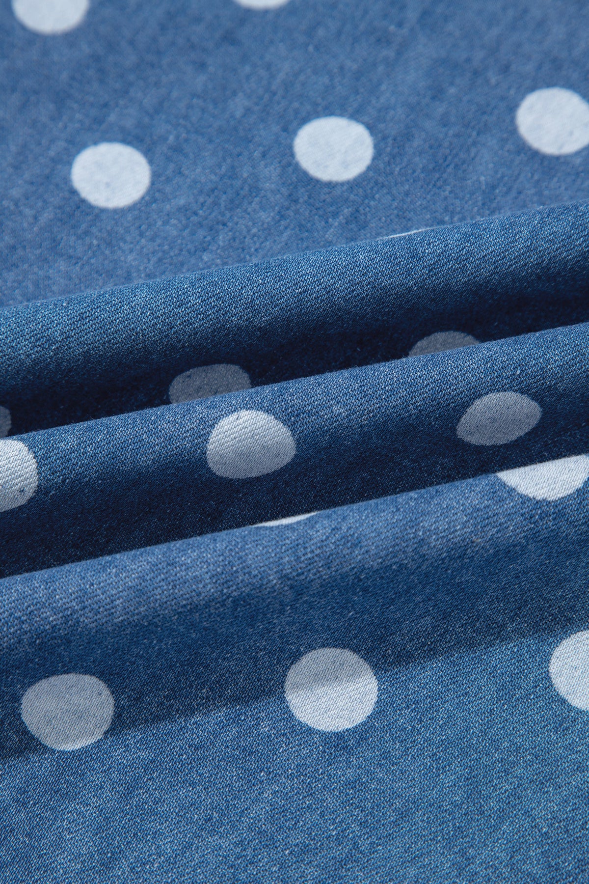 The Braelynn Polka Dot Denim Jacket