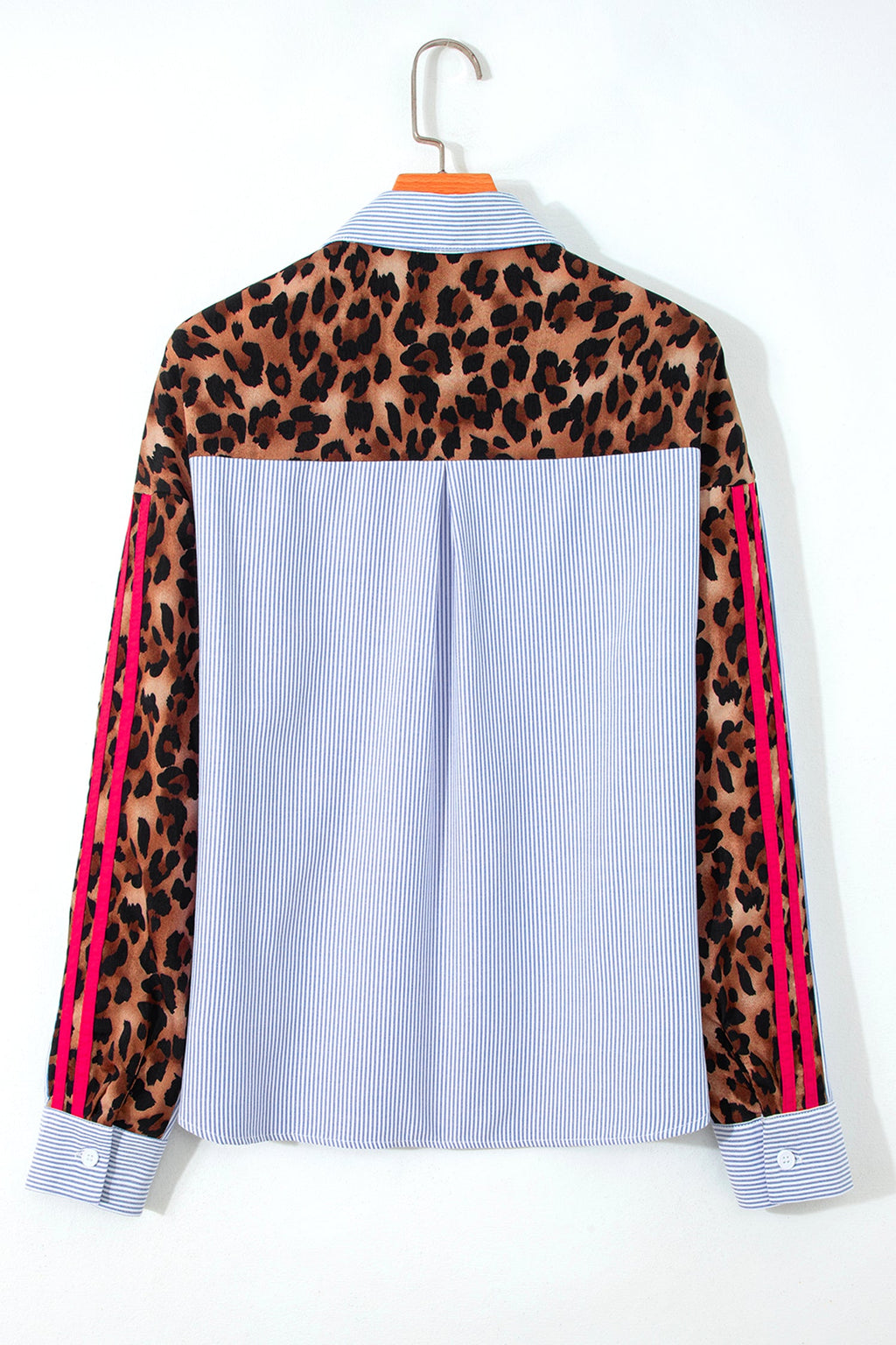 The Parker Leopard Patchwork Button Down