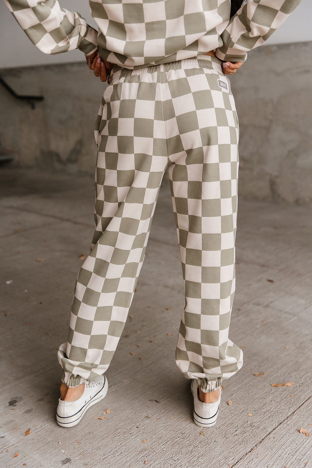 The Green and Beige University Joggers Soft Landing