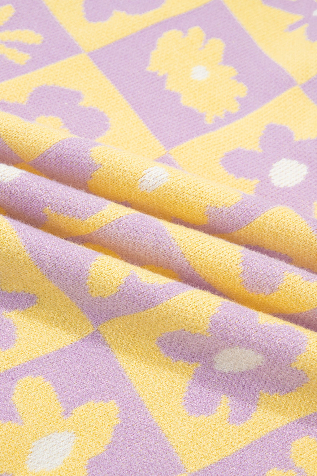 The Marlowe Floral Checker Sweater