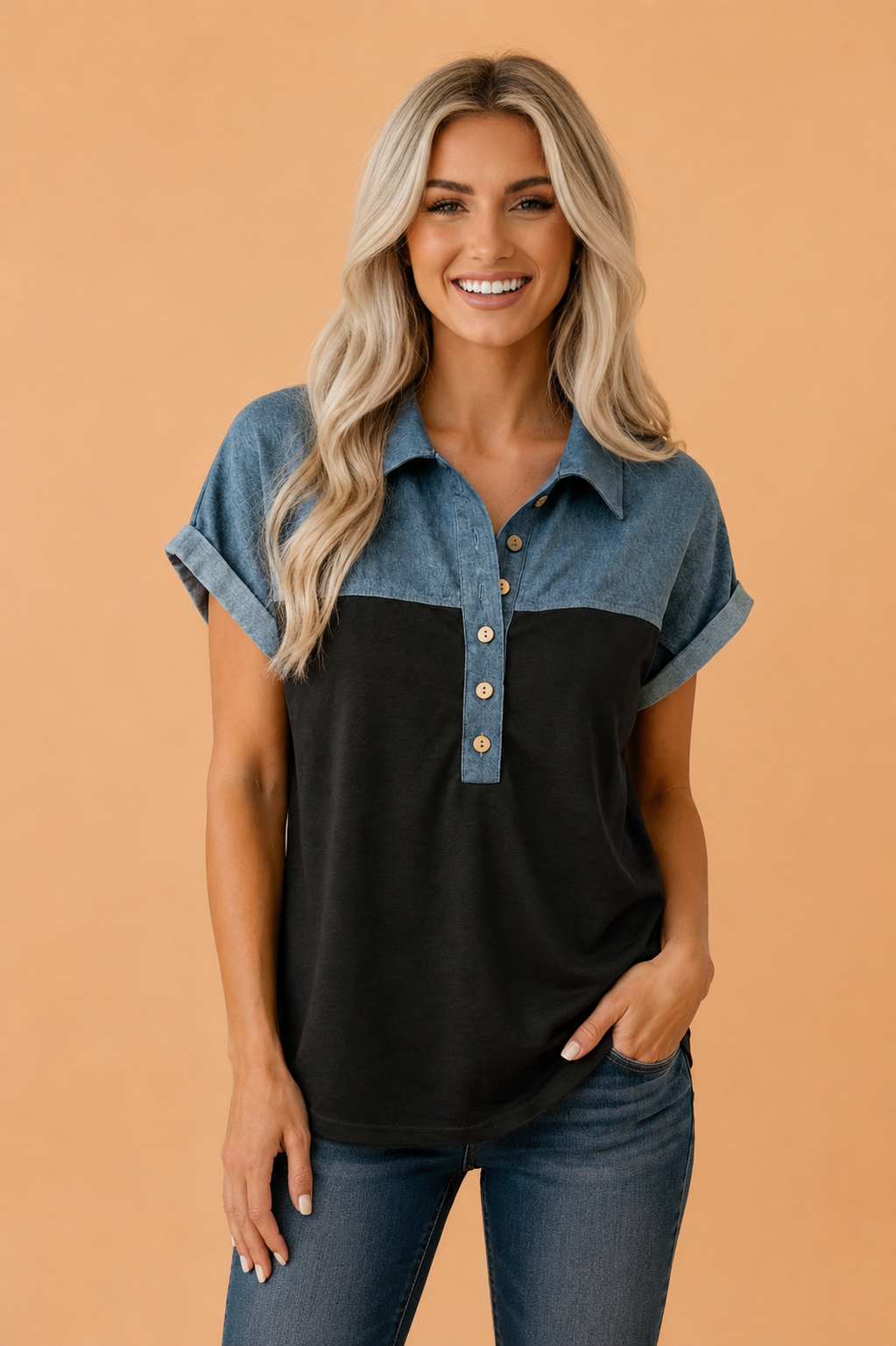 The Ava Jane Denim Top