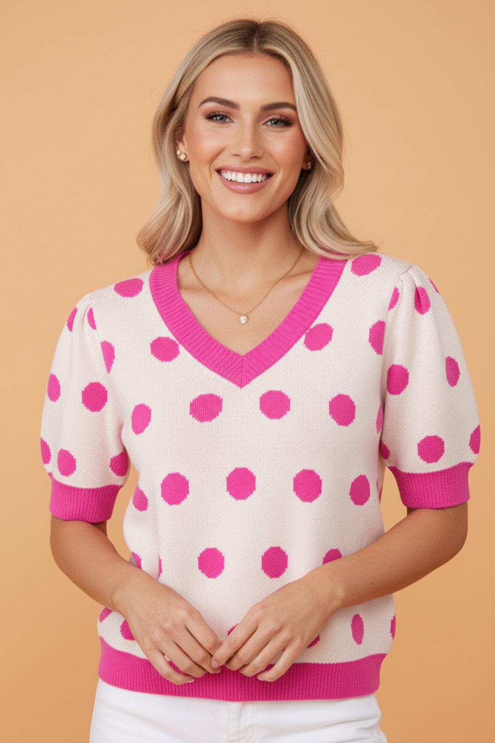 The Waverly Polka Dot Sweater