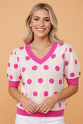 The Waverly Polka Dot Sweater