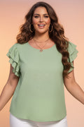 The Leighton Ruffle Sleeve Top