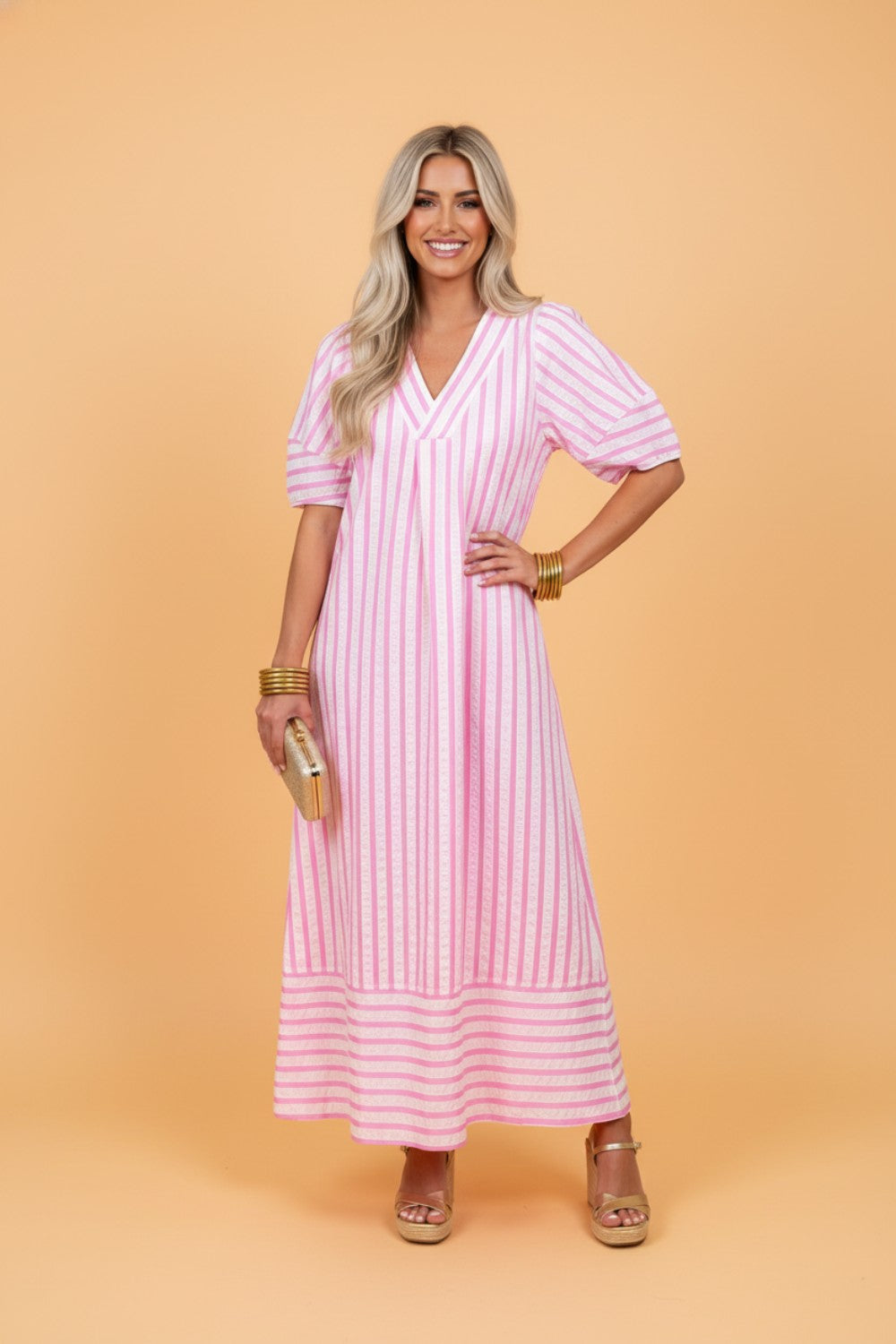 The Piper Stripe Maxi Dress