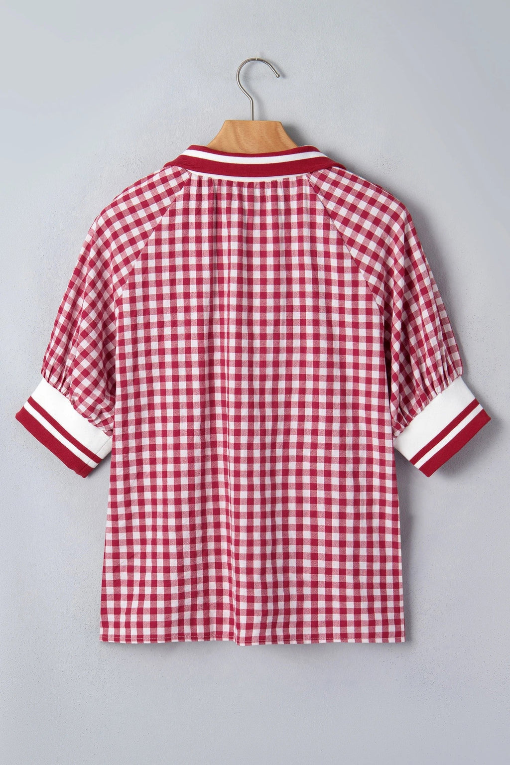 The Gracelyn Gingham Stripe Blouse