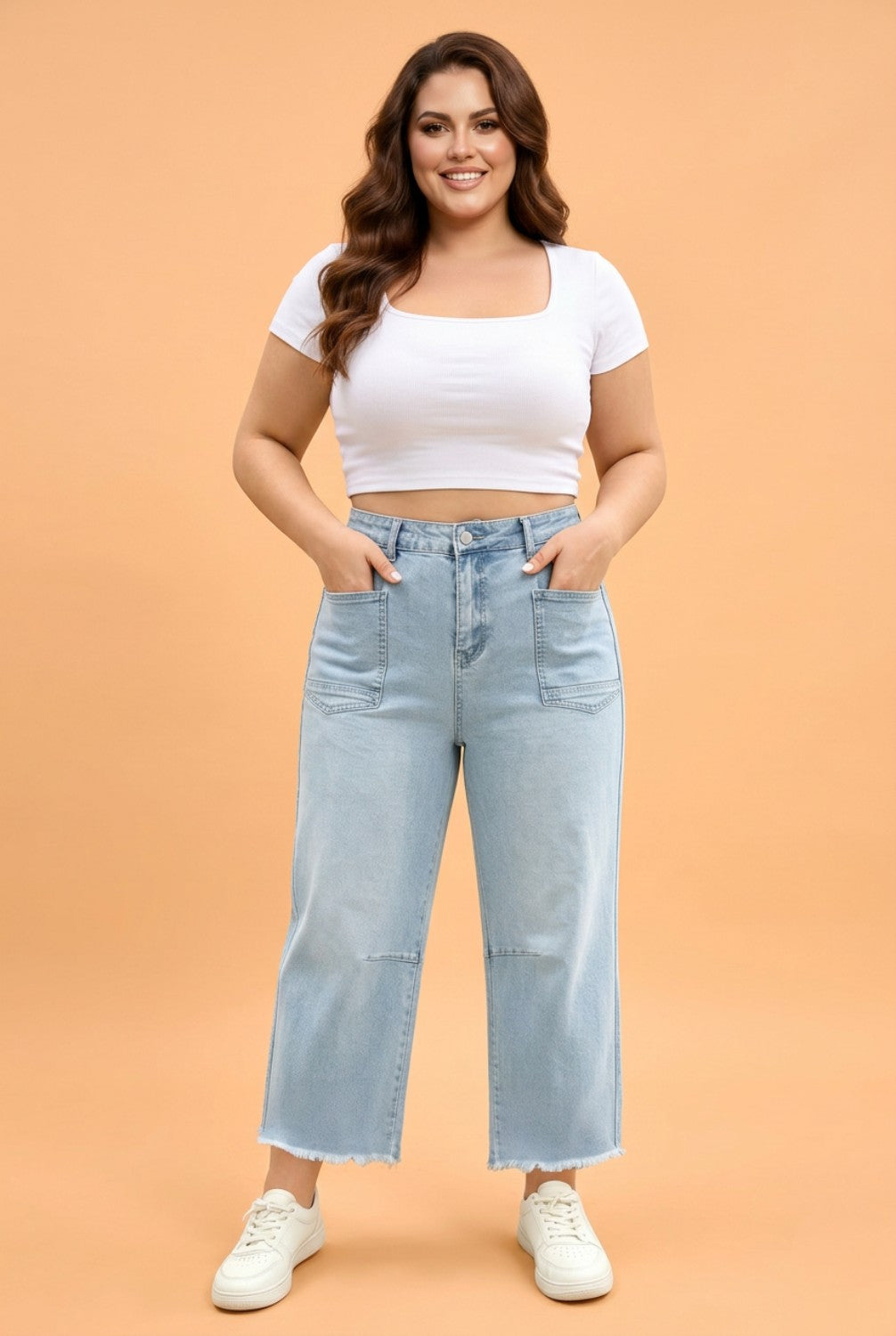 The Haddie Curve Cropped Jeans