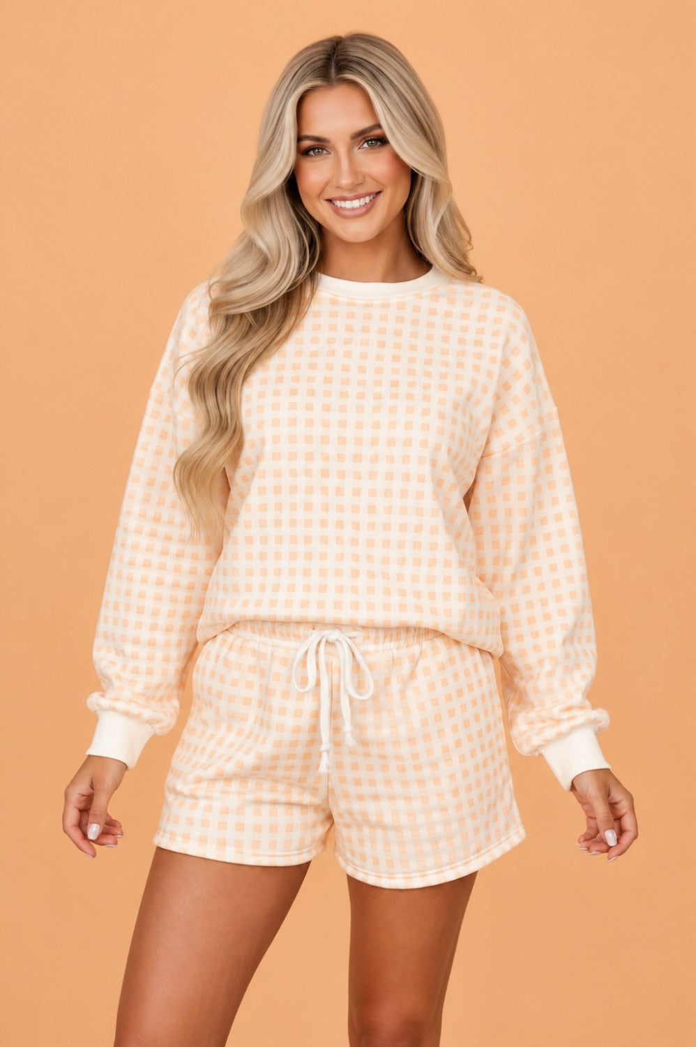 The Gracie Gingham Lounge Set