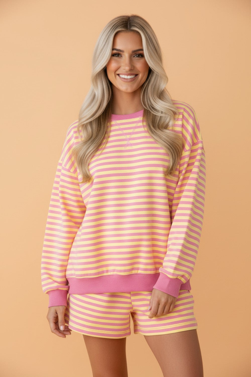 The Everly Stripe Lounge Set