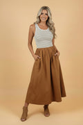The Skye Stripe Colorblock Long Dress