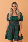 The Evergreen Plaid Dress