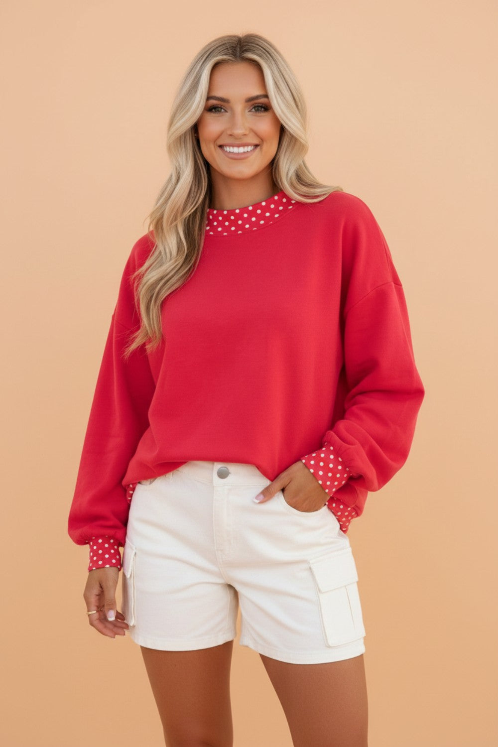The Brielle Polka Dot Sweatshirt