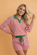 The Holly Jolly Stripe Lounge Set